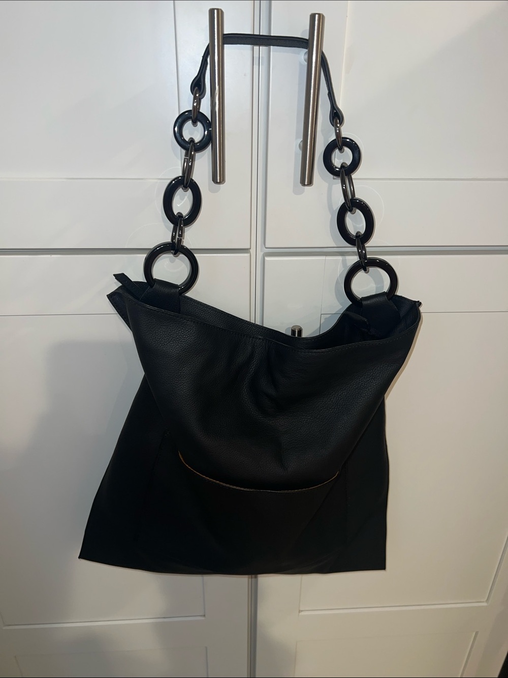 Tiffany & Fred Paros Messenger Tote with Ring-Link Handle